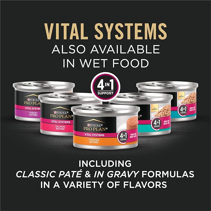 Purina Pro Plan Vital Systems Chicken and Egg Formula 4-in-1 Adult Dry Cat Food - 3 lb. Bag