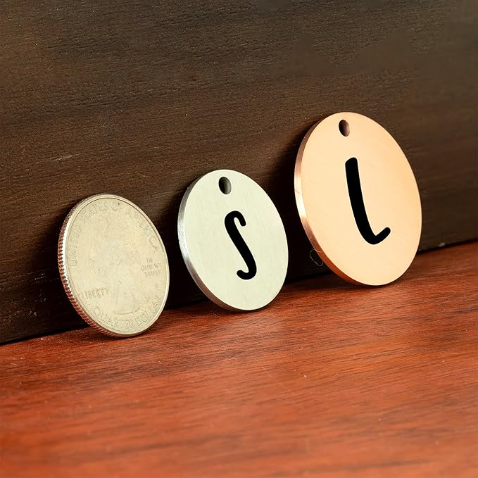 Ultra Joys Stainless Steel Pet ID Tag - Personalized Front and Back Engraving, Customized Dog and Cat Tags, Optional Engraved on Both Sides, Round Mountain on Bottom, Silver Large