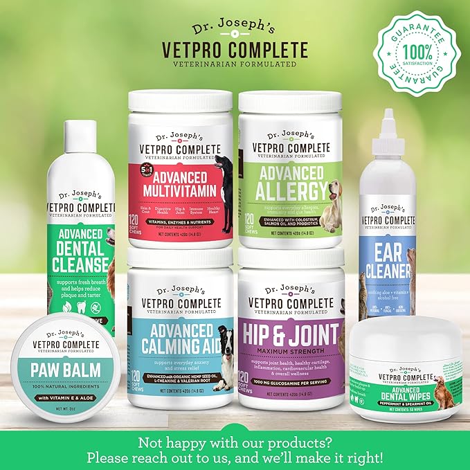 VetPro Complete Dr. Joseph's Advanced Dental Cleanse, 8 Ounces, Cat and Dog Breath Freshener Water Additive for Dental Care, Fights Dog Bad Breath, Teeth Cleaning, Plaque and Tartar Remover