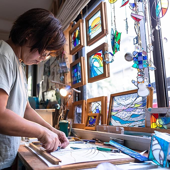 Black and White Tuxedo Cat Memorial Gifts - Handmade Stained Glass Suncatcher Window Hanging, Cat Loss Sympathy Gift for Owners