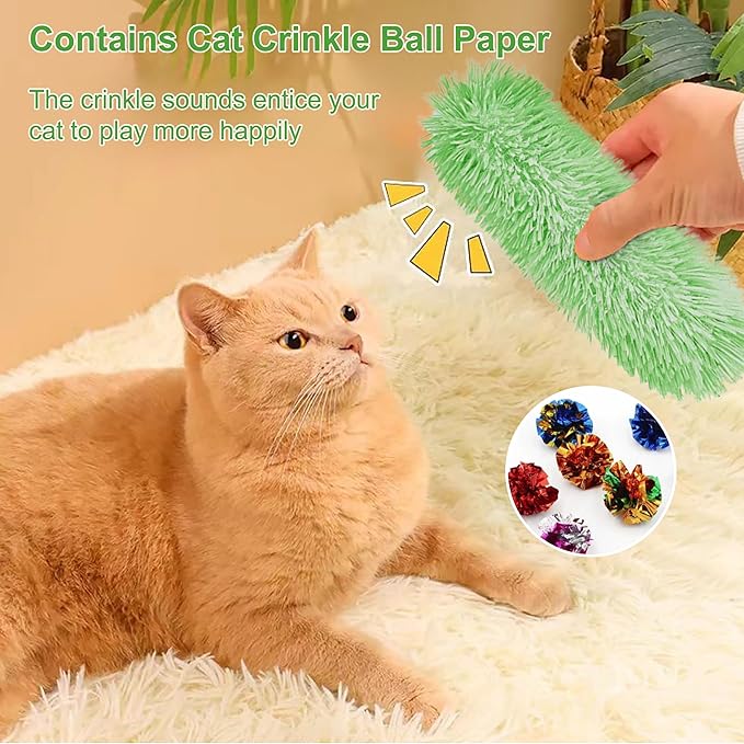 3 Pcs Interactive Cat Toys Cat Pillows, Soft and Durable Crinkle Sound Catnip Toys, for Indoor Cats Funny Kitten Toys Exercise