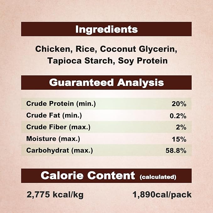 AFreschi Natural Chicken Dipped Rice Sticks 24 oz, All Natural, Grain-Free, High-Protein, Healthy & Easily Digestible, Soft Texture
