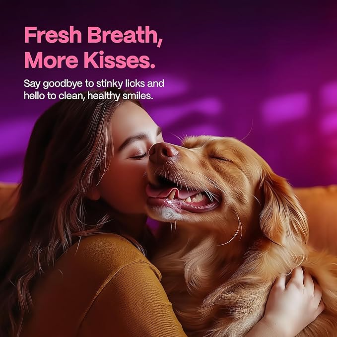 DOCO Dog Teeth Cleaning Wipes - Dog Tooth Brushing Kit, Remove Plaque & Tartar, Dental Freshen Breath, No Rinse, Easy Pet Tooth Cleaning Kit for Oral Care, Ideal for Cat Owners - Bacon Flavor, 50 ct.