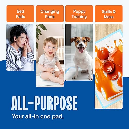 Chucks Pads Disposable 30x36 Underpads [50-Pack] Incontinence Chux Pads Absorbent Fluff Protective Bed Pads - Extra Large Pee Pads for Kids, Adults & Elderly | Leak Proof Puppy Pads for Training - XXL