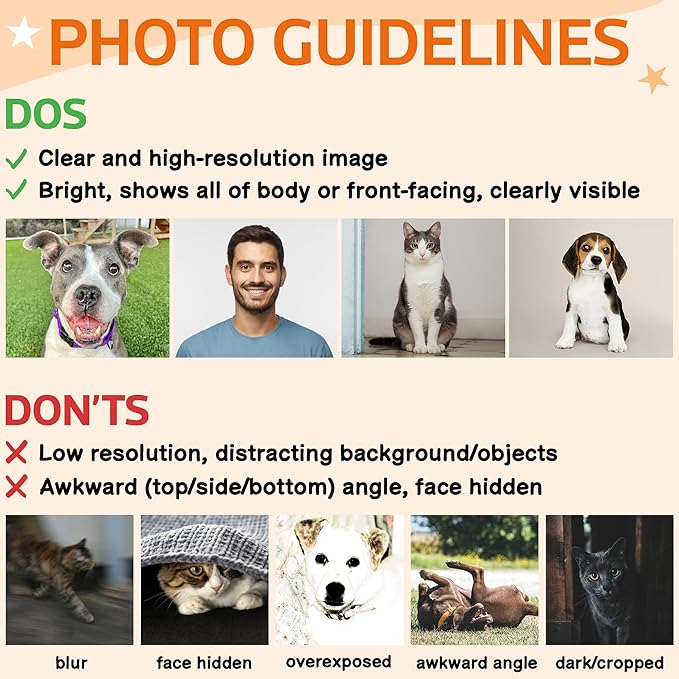 Custom Pet Grave Markers Dog Outdoor | Memorial Burial Markers for Your Furry Friend | Cross for Cemetery Grave Pet Headstones for Dogs | Custom Photo Resting Place Sign for Paw Companions