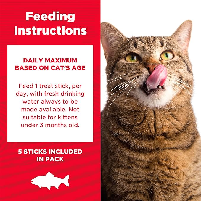 Country Kitchen Salmon & Trout Tender Meaty Sticks Cat Treats, High in Protein, Easy to Break and Chew, 0.88 Oz, 5 Count (Pack of 2)