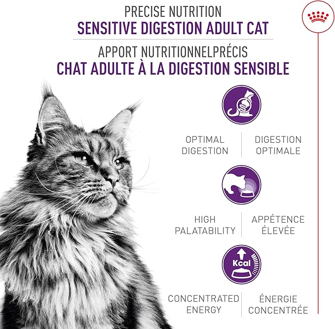 Royal Canin Feline Health Nutrition Sensitive Digestion Adult Dry Cat Food, 7 lb Bag