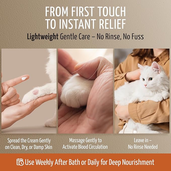 Tauro Pro Line Coat Growth Recovery Cream for Dogs & Cats – Strengthens Hair Roots & Boosts Regrowth – Dog & Cat Moisturizer for Thinning Fur, Shedding & Post-Surgery Care (Derma Care 2.5 Fl Oz)