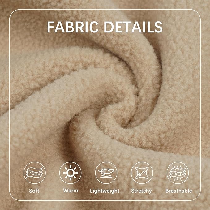 BRKURLEG Dog Sweater, Turtleneck Thick Dogs Sweatshirts Fleece Sweater, Dog Winter Coat for Small Medium Large Dogs, Pet Warm Sweaters with Zipper, Pullover Jacket with Sleeve (Light Coffee, S)