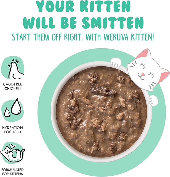 Weruva Kitten, Chicken & Tuna Formula in Gravy, 3oz Can (Pack of 12)