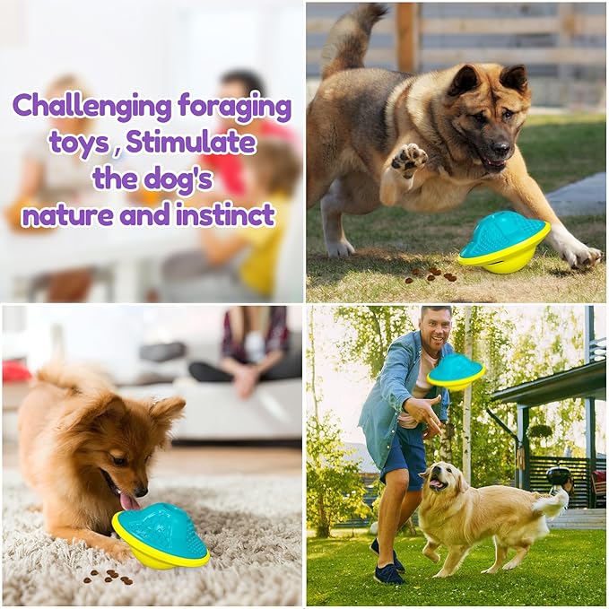 Interactive Dog Puzzle Toy for Smart, Dog Enrichment Toys to Keep Them Busy, Treat Dispensing Dogs Slow Feeder & Stimulating Dogs Toy