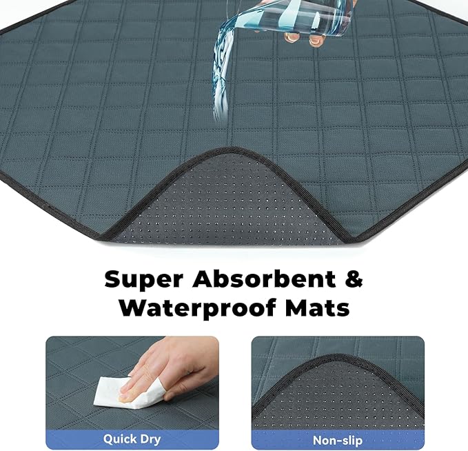 Dog Playpen,Cat Pet Puppy Pen,Portable Playpens for Dogs Indoor Outdoor Travel Camping Use,Foldable Dog Kennel Tent Crate for Rabbit Small Animals with Carrying Case (Dark Grey with Pad, Small)