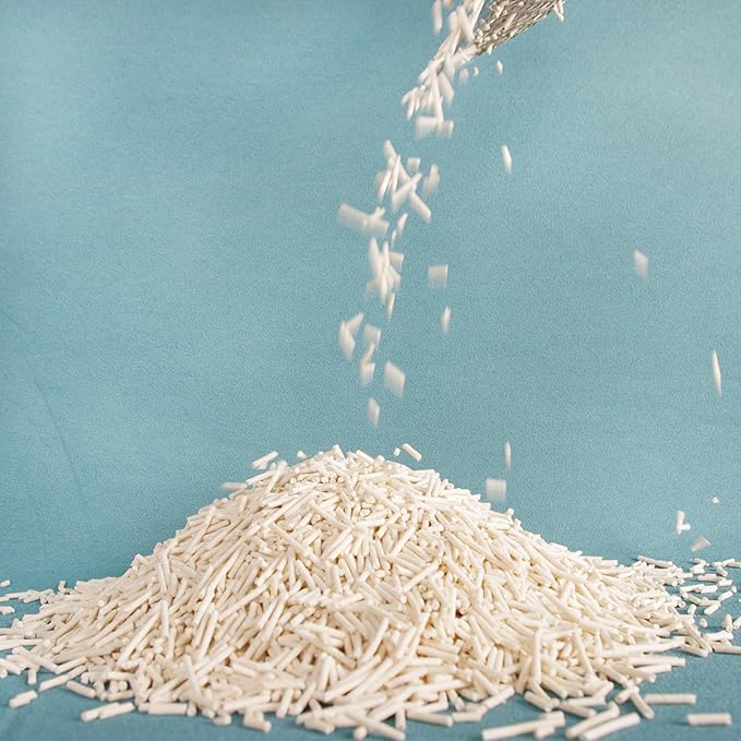 Original Tofu Cat Litter, Bean Fragrance, Odor Control and Economical cat Litter Dust-Free, Quick Clumping, Water Flushable Tofu Cat Litter, 5.5 Lbs X 8 Bags