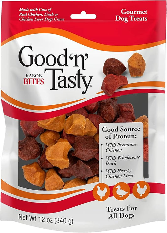 Good ‘N’ Tasty Kabob Bites, Gourmet Treats for All Dogs, Made with Real Chicken
