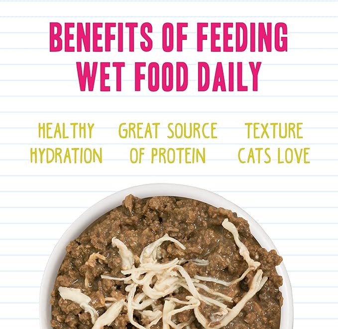Weruva BFF Minced Natural Wet Cat Food, Tuna and Chicken 4 Eva in Gravy, 3oz Can, Pack of 24