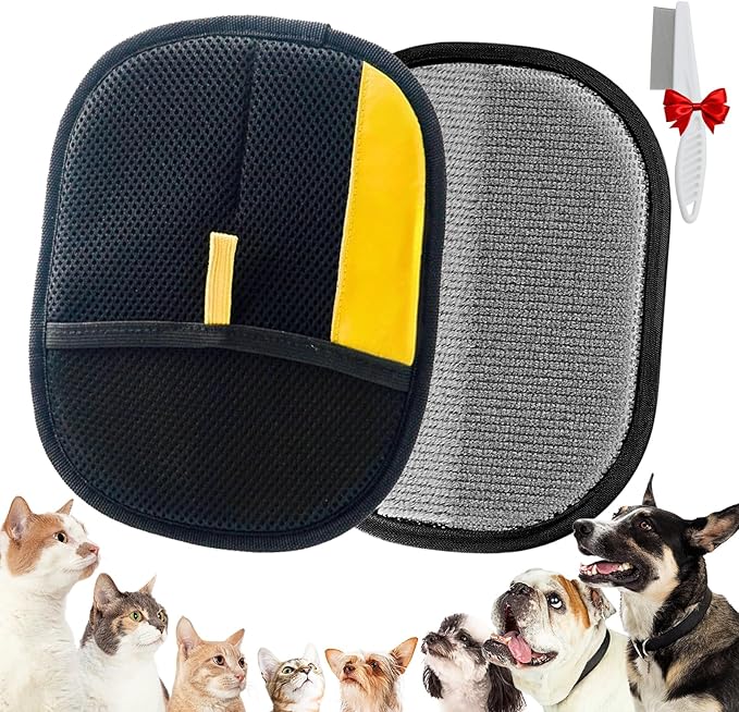 Shedly Sweep Pro, Pet Hair Removal Glove, Reusable Washable Electrostatic Pet Hair Removal Glove, Perfect for Clothing, Couch, Carpet, Car Seat (1PCS)