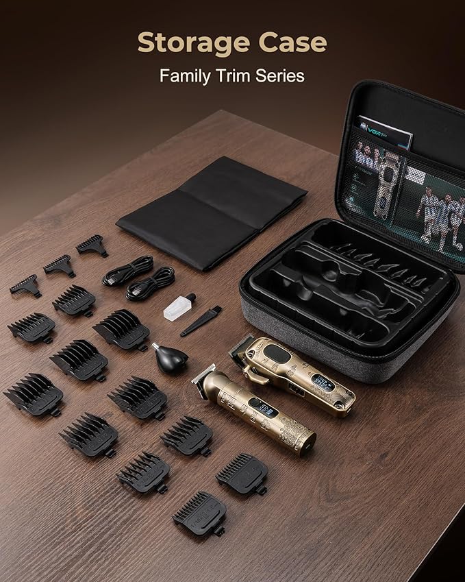 Hair Clippers for Men Professional, Cordless Hair Clippers for Hair Cutting, Mens Clippers and Trimmers Set, Electric Hair Trimmer for Men with Package Box