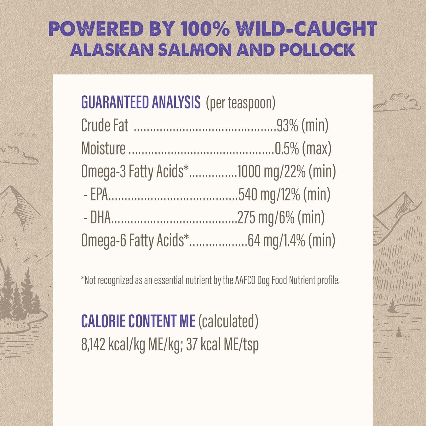 Grizzly Pet Products Omega Health Liquid Omega-3 Supplement for Dogs and Cats, 16 Ounce Bottle