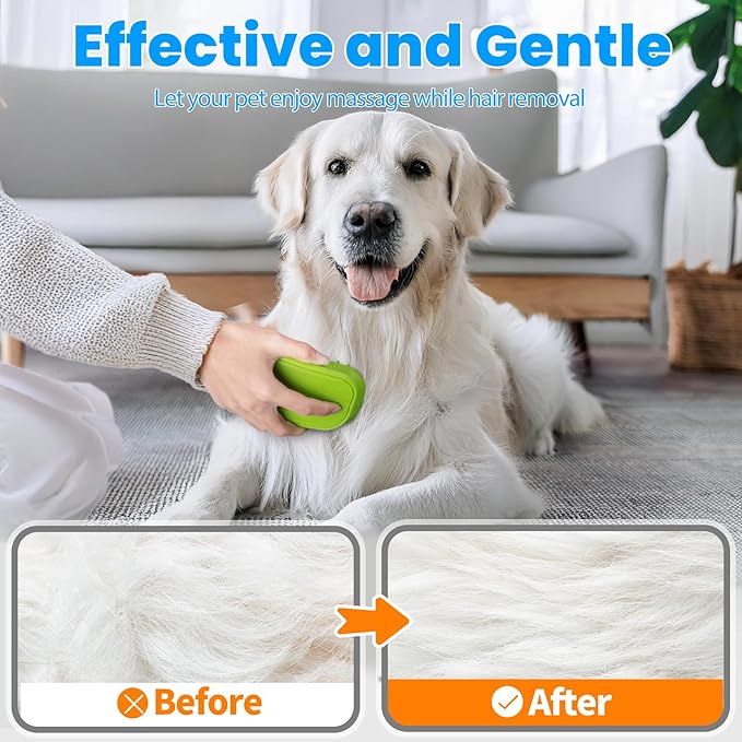 3PCS Dog Bath Brush, Shampoo, Shower, Scrubber for Bath, Dog Bath Supplies, Suitable for Deshedding, Washing & Grooming of Short and Long Haired Pets (Blue Green Blue)