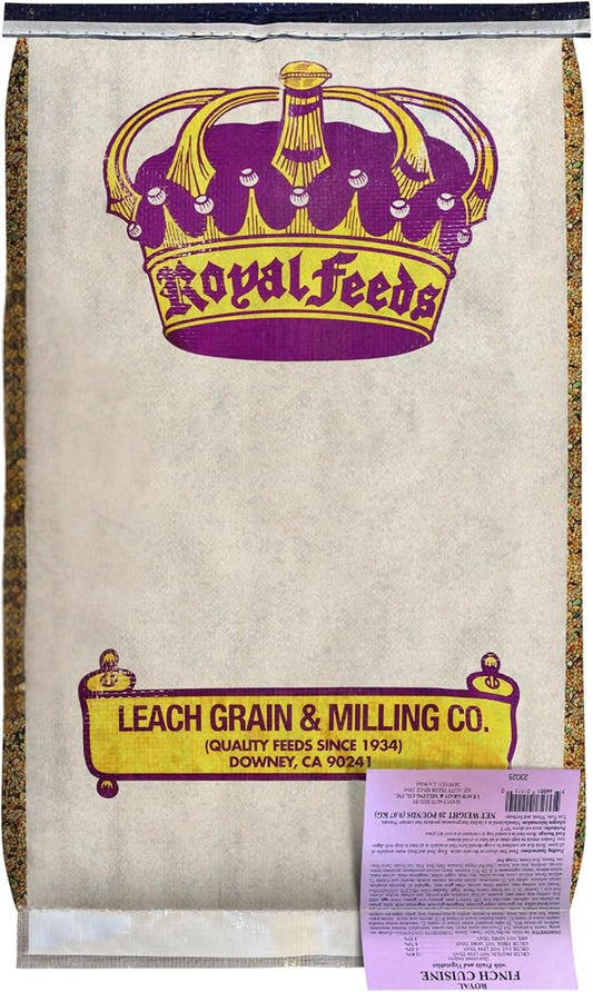 Finch Cuisine 20 lbs, Finch Food, Nutrient-Rich Blend Bird Seed, Birdseed for Finches and Small Birds, Support Daily Energy, Growth & Healthy Balanced Diet, No Mess Bird Seed