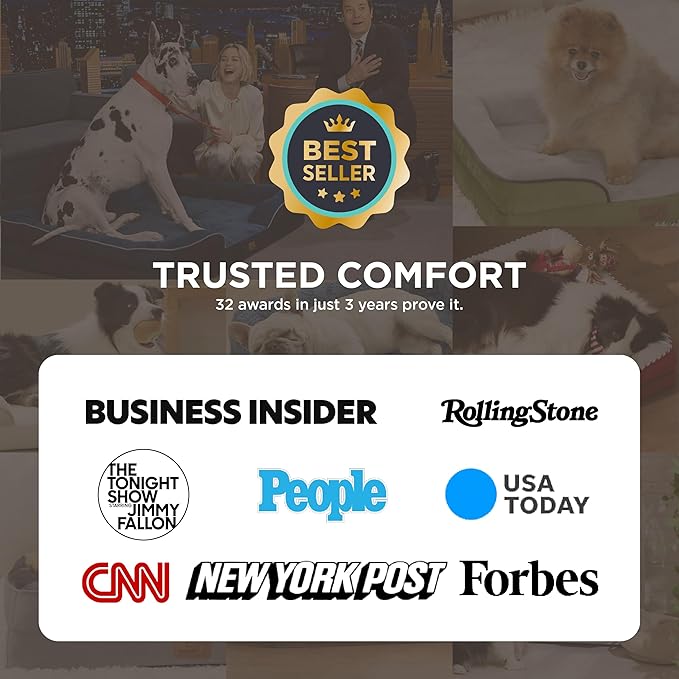 Bedsure L Plus Orthopedic Dog Bed for Large Dogs - Washable Dog Cat Bed Waterproof, L Plus Big Comfort Dogs Couch Sofa with Washable Removable Cover, Pet Bed with Nonskid Bottom, Lavender, 38"