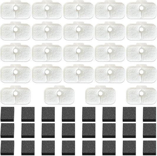 24 PCS Cat Water Fountain Filter Replacement for Petlibro - Pre-Filter Sponges Compatible with PLWF105, PLWF115, PLWF005 - Keep Your Pet Libro Fountain Clean and Fresh with PET Standard Filters