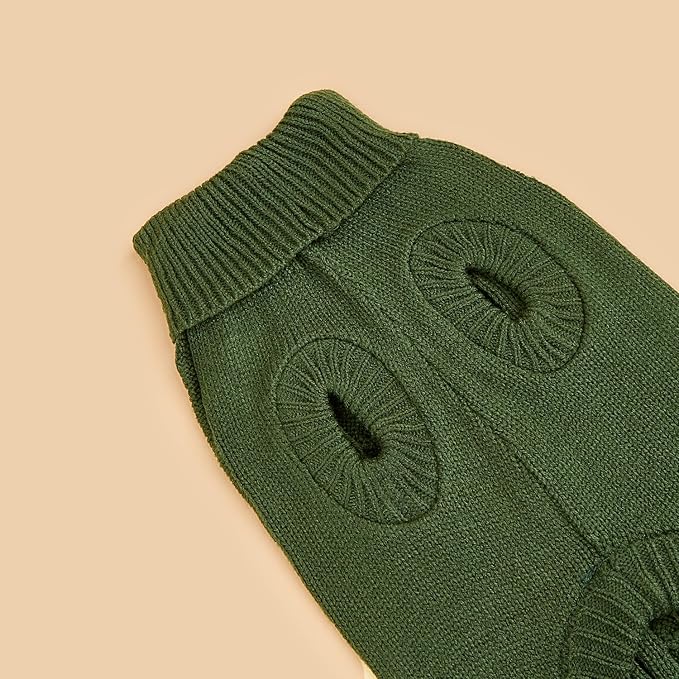 Dog Sweater for Small Medium Large Dogs - Warm Winter Turtleneck Knit Dog Sweaters Soft Pet Cat Clothes Christmas Coat Indoor Outdoor Use for Puppy Kitten Male Female Girl Boy Pets