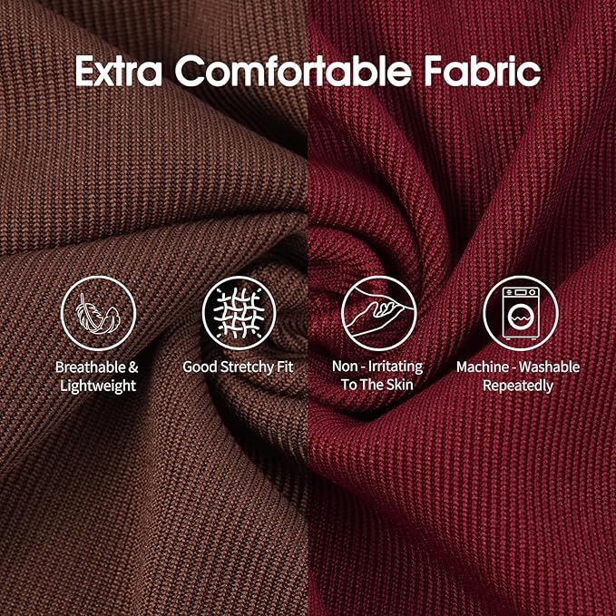 IECOii 2 Pack Dog T-Shirt for Small Dogs | Breathable Stretch Fit for Summer, UV Sun Protection for Chihuahua & Cats, Coffee+DarkRed,M