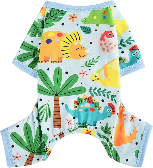 Dog Pajamas for Small Dogs Boy Girl, Dog Clothes Tiny Chihuahua Yorkie Spring Summer Shirt, Cute Puppy Outfit Pjs Jumpsuit Cat Onesie Apparel Pet Clothes