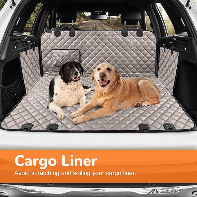 URPOWER Car Seat Cover for Pets 100% Waterproof Seat Cover Hammock 600D Heavy Duty Scratch Proof Nonslip Durable Back Covers for Cars Trucks and SUVs