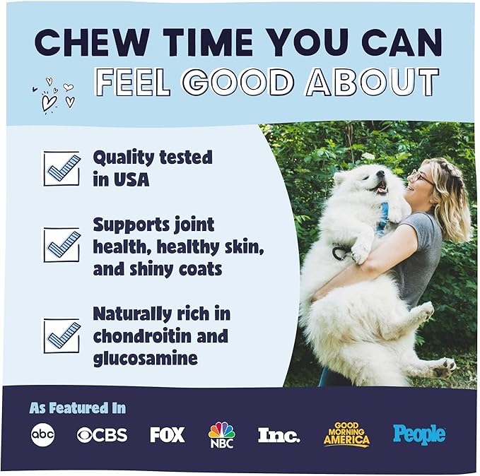 Pawstruck 2-in-1 Collagen Wrapped Jerky Natural Treats for Dogs - 5 Slices - Limited Ingredient Grain Free for Small, Medium, and Large Dogs