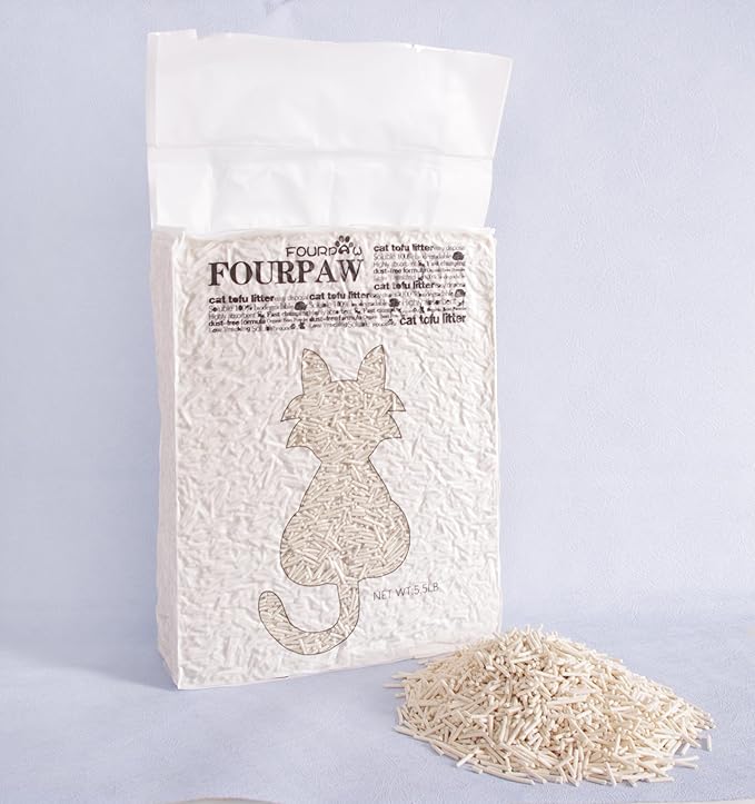 Original Tofu Cat Litter, Bean Fragrance, Odor Control and Economical cat Litter Dust-Free, Quick Clumping, Water Flushable.