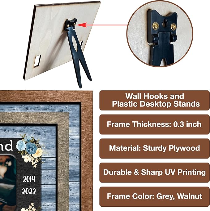 Dog Memorial Gifts Personalized Loss Of Pet Dog Memorial Picture Frame Pet Loss Gift Dog Personalized Custom Pet Memorial Cat Picture Collar Frames Memory Boxes For Keepsakes Death Remembrance