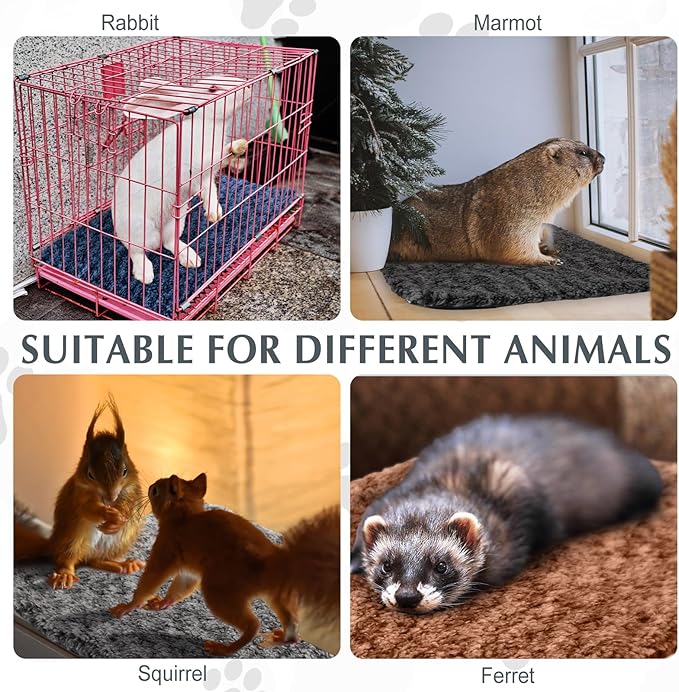 4 Pack Self Warming Cat Bed Indoor Self Heating Dog Cat Pad Washable Thermal Pet Kennel Pad Crate Bed Mat Reflect Body Heat for Outdoor(Mixed Colors,18 x 24 Inch)