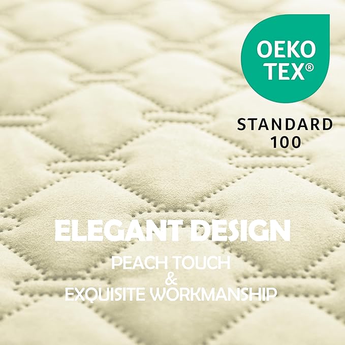 gogobunny 100% Double-Sided Waterproof Dog Bed Cover Pet Blanket Sofa Couch Furniture Protector for Puppy Large Dog Cat, Reversible (68x82 Inch (Pack of 1), Dark Cream/Light Cream)