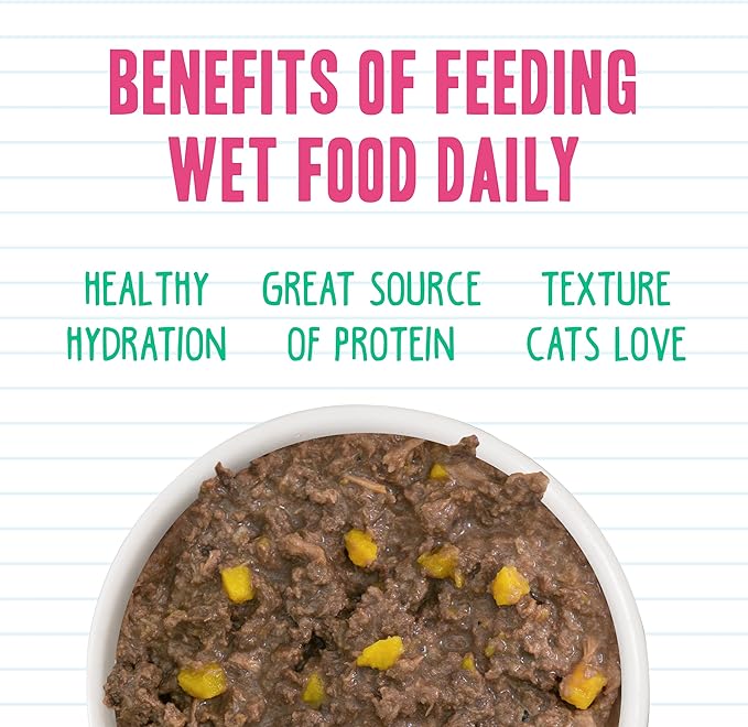 Weruva BFF Minced Natural Wet Cat Food, Tuna and Pumpkin Valentine in Gravy, 10oz Can, Pack of 12