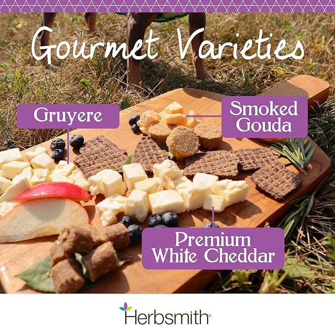 Herbsmith Sassy Cat Treats – Freeze-Dried White Cheddar – Human-Grade Wisconsin Cheese – Natural Snack for Picky Eaters – 1 Ingredient – USA Made – 4.6 oz