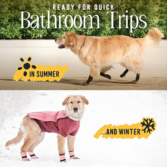 DOK TigerToes Premium Non-Slip Dog Socks for Hardwood Floors - Extra-Thick Grip That Works Even When Twisted - Prevents Licking, Slipping, and Great for Dog Paw Protection (Forest Green, Small)