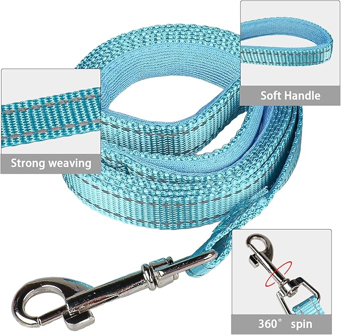 YIMEIS Dog Harness and Leash Set, No Pull Soft Mesh Pet Harness, Reflective Adjustable Puppy Vest for Small Medium Large Dogs, Cats (Sky Blue, Small (Pack of 1)