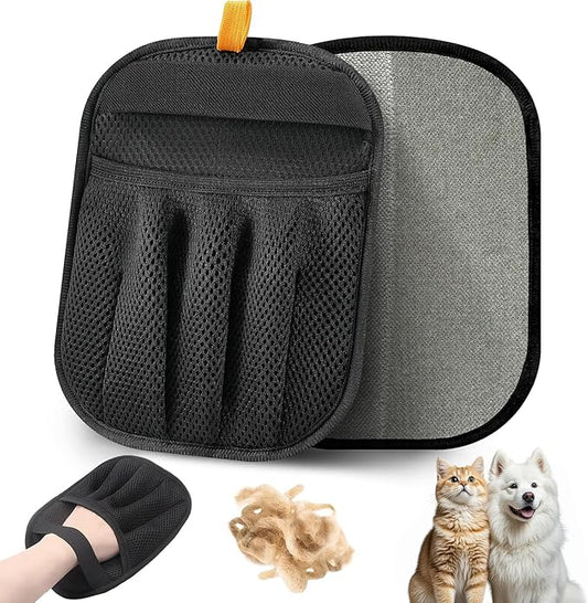 3PCS Pet Hair Removal Glove for Dogs & Cats Reusable Electrostatic Pet Hair Remover Gloves for Clothing, Couch, Carpet, Car Seat Alternative to Pet Lint Roller