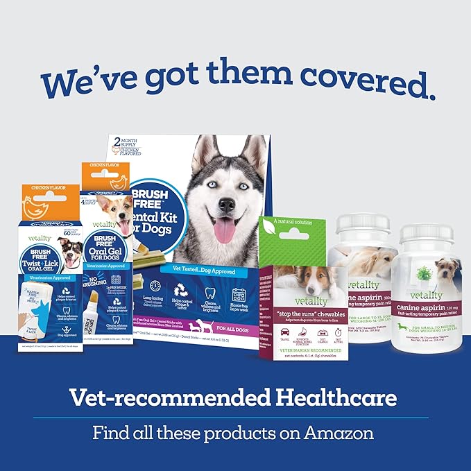 Brush Free Daily Dental Care Chews for Dogs | Cleans Teeth and Freshens Breath | 30 Count | B.E.S.T. Complex Provides Complete Oral Cleaning and Tartar Control