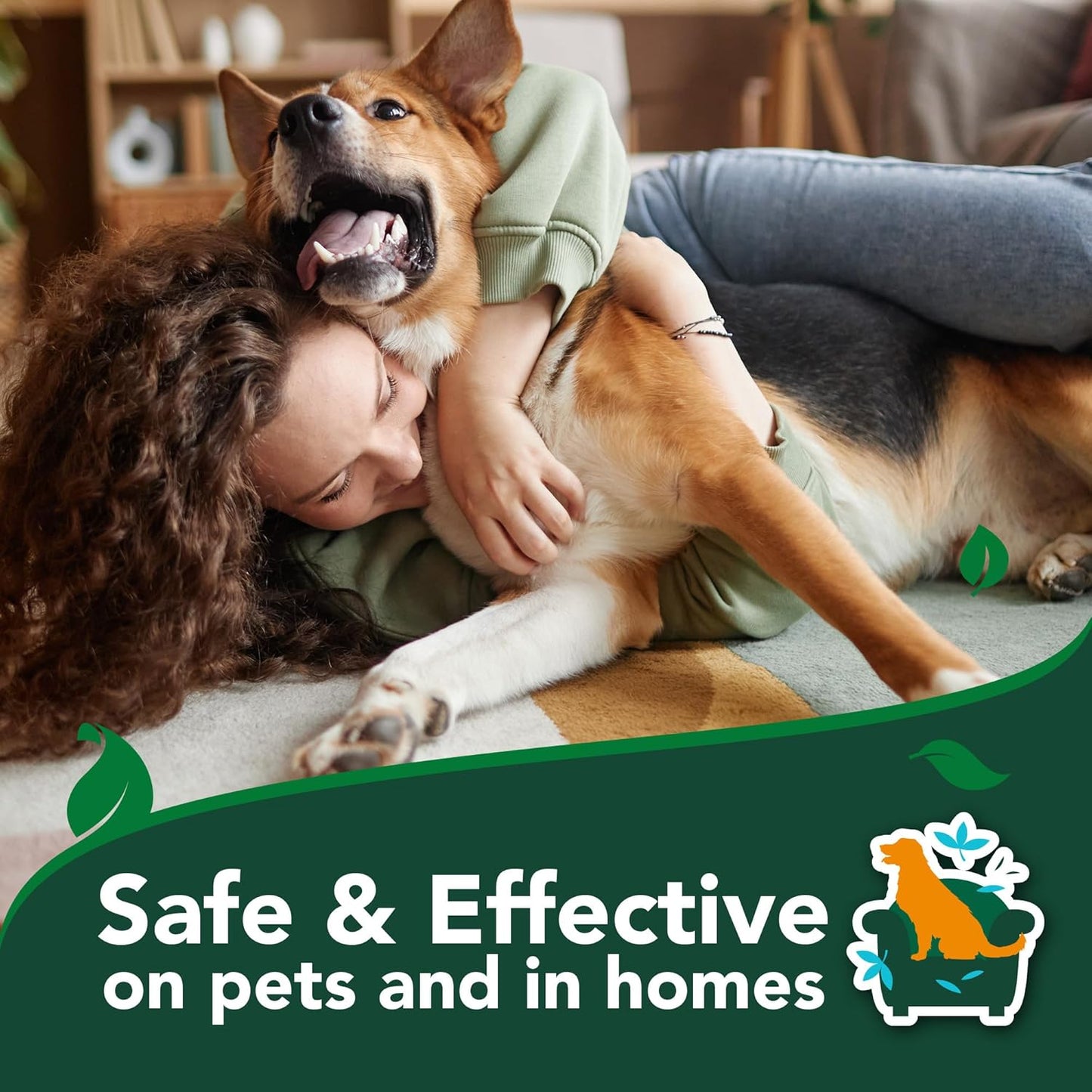 Vet’s Best Flea & Tick Home Spray for Dogs – Plant-Based Flea and Tick Treatment with Cotton Spice Scent – Indoor Flea Spray for Dogs – Made in USA Flea Control for Home Use – 32 oz