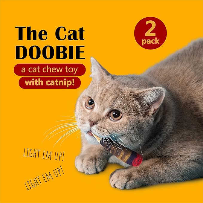 Hoovy Catnip Toy Doobies | Cat Nip Cat | Cool Stuff | Funny Toys | Catnip Joints Gift