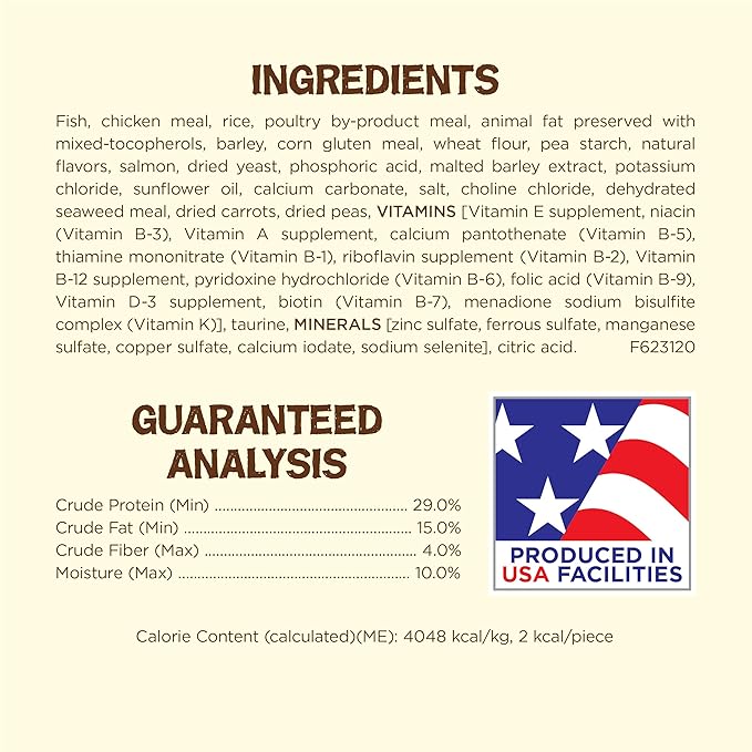 Purina Friskies Natural Cat Treats, Party Mix Natural Yums With Real Salmon and Vitamins, Minerals & Nutrients - (Pack of 10) 2.1 Oz. Pouches