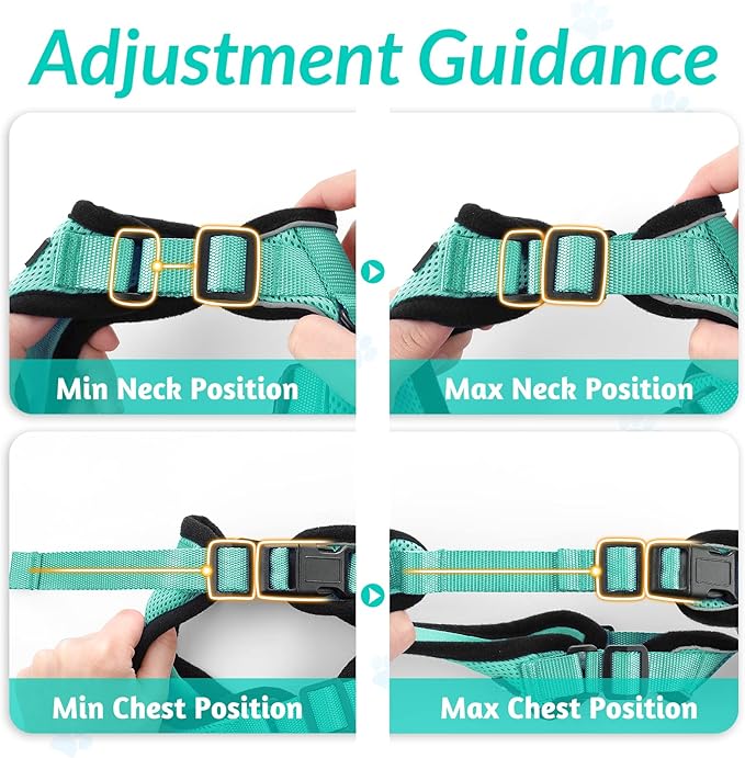 rabbitgoo Cat Harness and Leash for Walking, Escape Proof Soft Adjustable Vest Harnesses for Cats, Easy Control Breathable Reflective Strips Jacket, Emerald, XXS