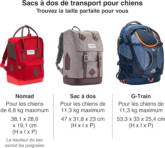 Kurgo Dog Carrier Backpack for Small Pets - Hands-Free Pet Travel Backpack - Armorsole Base - Convertible Backpack to Carrier - Rugged Pet Backpack - Heather Grey