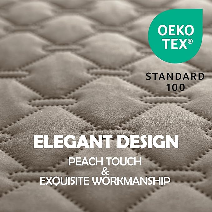 gogobunny 100% Double Sided Waterproof Dog Blanket Soft Pet Bed Cover Reversible Protect Furniture Couch Sofa Car for Puppy Large Dog Cat (Dark Stone/Light Stone, 68x82 Inch (Pack of 1))