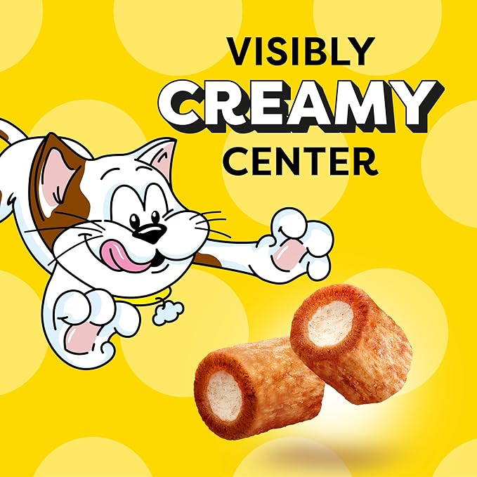 Temptations Tender Fills Crunchy and Soft Adult Cat Treats, Grilled Salmon Flavor, 2.1 oz. Pouch (Pack of 12)