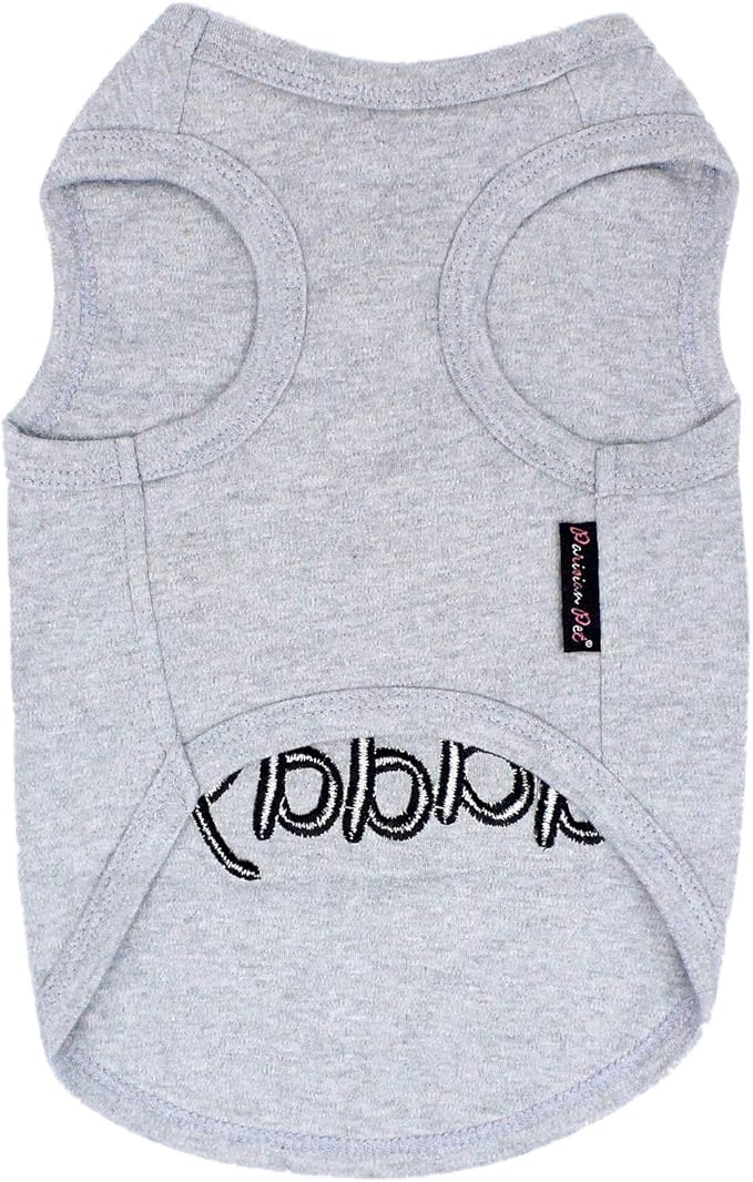 Parisian Pet Unisex Dog T-Shirt - Embroidered 'I Love My Daddy' Fathers Day Dog Tee Shirts - Breathable, Sleeveless Pet Clothes - Shirt for Large Dogs - 2XL