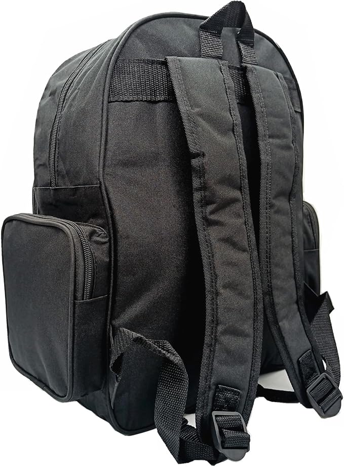 Red Emergency Backpack First Aid Bag Empty Medical First Aid Back Pack Treatment First Responder Trauma Bag for Camping Daycare Vacation Outdoors Pet Dog Cat Road Trip Cycling Riding (Black White)